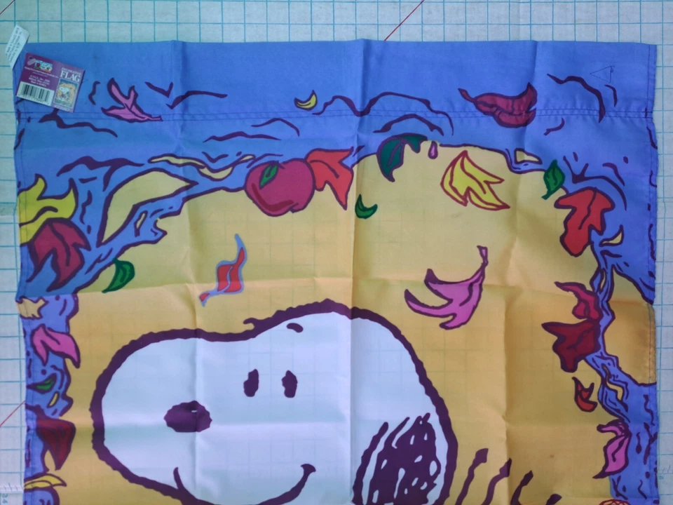 DE COLECCIÓN 2000 CACAHUETES CHARLIE MARRÓN SNOOPY MADERA CASA JARDÍN BANDERA OTOÑO NUEVO CON ETIQUETAS Foto 4 de 4