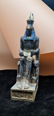 Rare Ancient Egyptian Horus God of Pharaonic Antiques Statue BC Antique Egypt