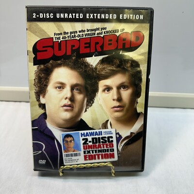 Superbad 2 Disc Unrated Extended Edition Pre-owned DVD Theater Room Classic