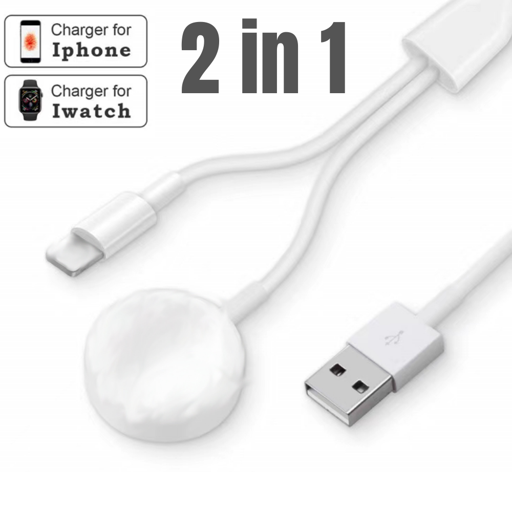 For Apple Watch Series iPhone Charger in USB Magnetic Charging  Cable