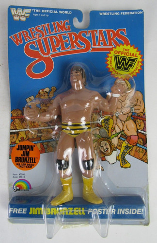 Vintage 1986 LJN WWF Jumpin Jim Brunzell MOC Kille...