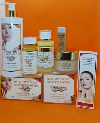 Soin Complet Teint Diamant Comprim Base De Glutathion - claircissant, Rparateur, 500 Ml Soin Complet Teint Diamant Comprim Base De Glutathion - claircissant, Rparateur, 500 Ml