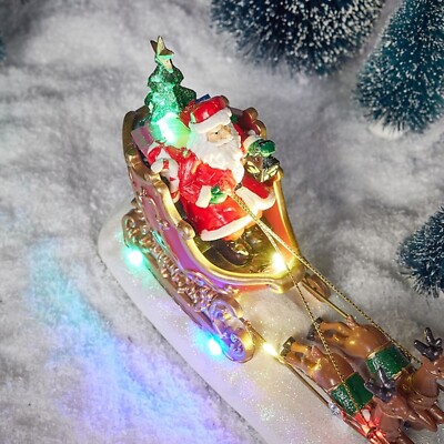 Lemax Santa's Sleigh | Figurina Slitta Di Babbo Natale Con Renna E Bambino Cod 53210