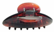 Parcelona French Clamp Shell medium Jaw Hair Claw Clip with Covered Spring