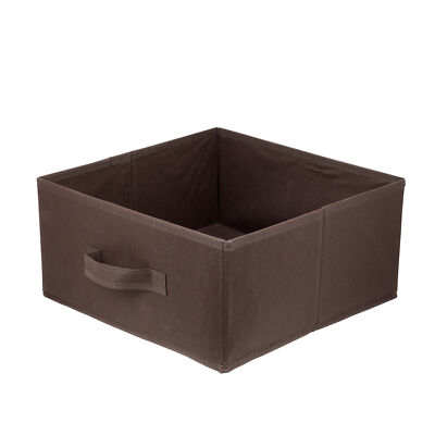 LAVITA Storage Box faltbare Aufbewahrung Boxen Universal 31x31x15 cm dunkelbraun