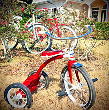 Vintage Murray Ohio 60  s Child Step Tricycle Trike Original 16  Survivor