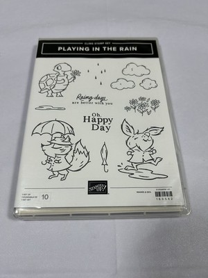 Stampin  Up! ''Playing in the Rain'' Cling Stamp Set