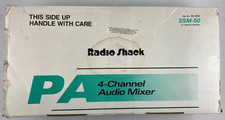 Audio Mixer 4-Channel Vintage Radio Shack Model SSM-50 Cat. 32-1213