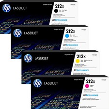 HP 212X High Yield Toner Set W2120X-W2123X Genuine OEM Factory Sealed Fast Ship
