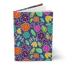 Colorful Floral Pattern Hardcover Journal