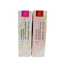 Image of Clinique Pop Longwear Lipstick 29 Flame Pop Shine & 38 Confetti Pop Satin New