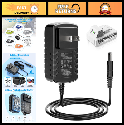 #ad Quick Charge 24V Battery Charger for Snow Joe amp; Sun Joe iBAT24 Series Fast Cha $30.99
