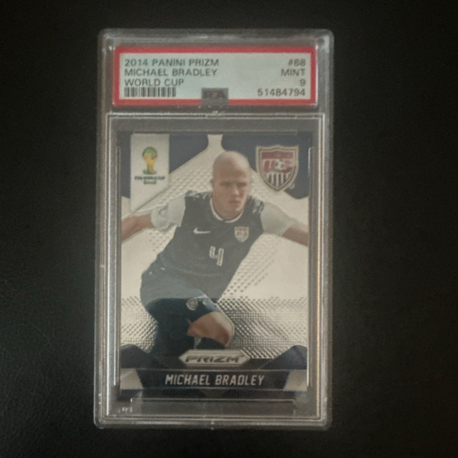 Panini 2014 Prizm World Cup Michael Bradley #68 United States PSA 9