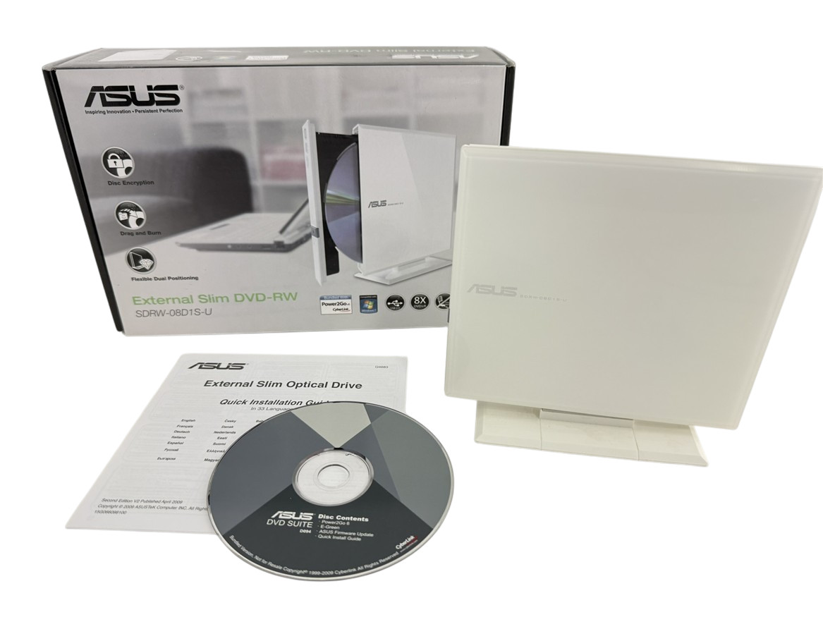 ASUS In Box SDRW-08D1S-U External Slim DVD CD Multi-Recorder