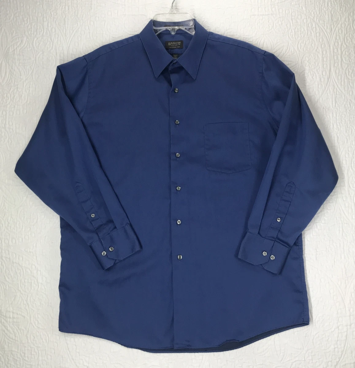 arrow men's classic fit dress shirt Long Sleeve Solid Shirts for Men for sale Size:38L/32W Arrow 1851 size-uk-6 Coraly Bright Pleated Maxi