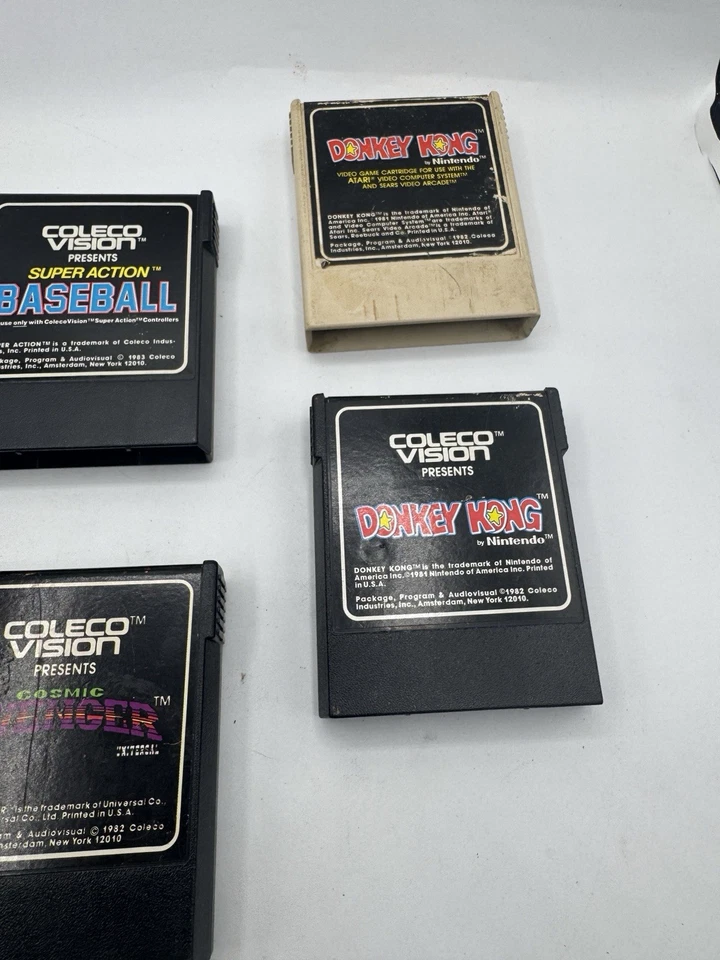 Juegos ColecoVision de Colección (4) Donkey Kong, Carnaval, Inv, Super Acción Béisbol Foto 4 de 4