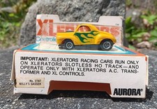 Vintage Aurora Thunder Jet 500 Ho Slot Car Willys Gasser yellow green Body NOS