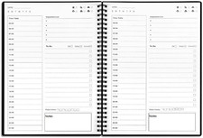 to Do List Notebook, Daily Planner Undated - Blank Hourly Schedules Appointment