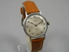 Vintage Timex Watch Men/Women Manual Wind 30mm Silver Tone New Leather Band