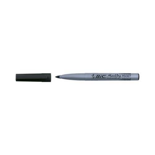 Marcatore Permanente Marking 1445 Bic - Punta Tonda - 1,1 mm - 820902 (Nero Conf