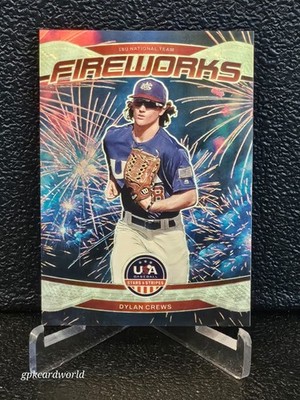 2026 PANINI STARS AND STRIPES DYLAN CREWS FIREWORKS GOLD VINYL 1/1 TEAM USA
