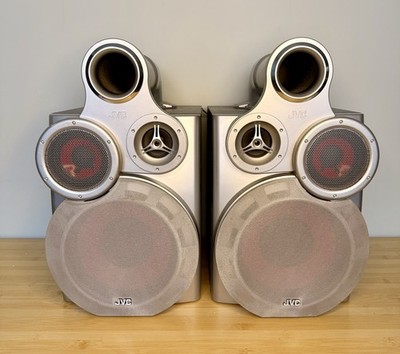 Vintage JVC SP-MXGT700 Giga Tube Speakers 3 Way Bass Reflex Set