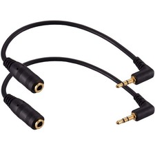2 Pack Gold Plated 2.5mm Male To 1/8 Inch 3.5mm Female Stereo Audio Jack Adapter