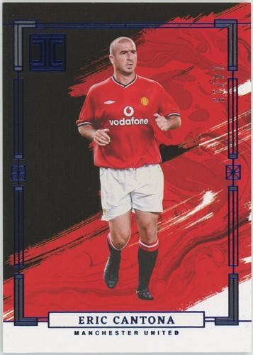 Eric Cantona [Sapphire] #137 2023 Panini Impeccable Premier League card
