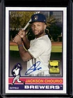 2025 Topps Heritage Jackson Chourio Real One Auto #ROA-JCH Brewers