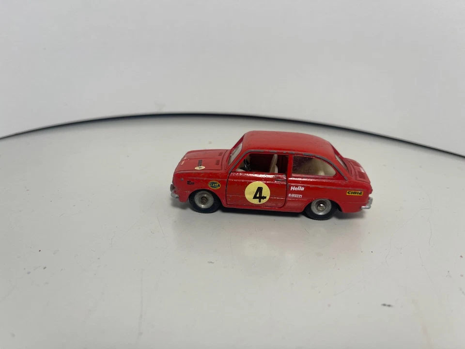 ФРАНЦУЗСКИЙ DINKY MECCANO FIAT850 красный 509 ралли Монте-Карло Франция винтажный автомобиль 1/43 - Изображение 4 из 4