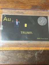 Patriotscoin USA Trump Dancing .9999 Pure Gold 1/2 Grain Card
