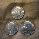1974 50C Kennedy Half Dollars - Lot Of Three