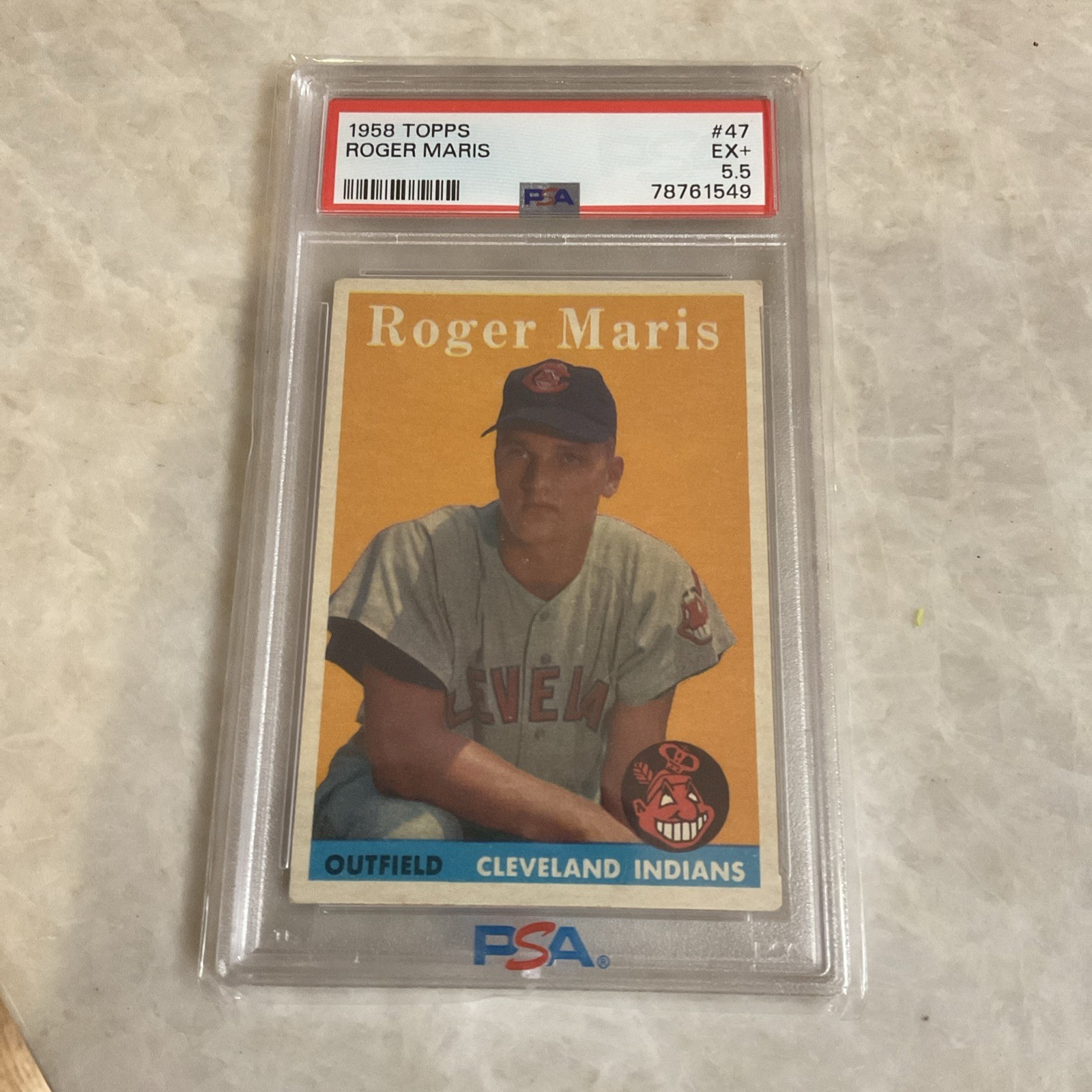 1958 Topps #47 Roger Maris Rookie PSA 5.5  EXCEL Vintage RC Baseball Card