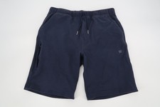 Mack Weldon Mens Large Navy Ace Sweatshorts Knit Drawstring Stretch Sweat Shorts