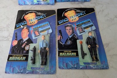 Vivid Imagination Vintage Gerry Andersons - 4 x Space Precinct Figuren - 1994
