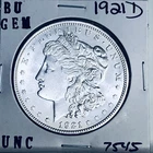 1921 D BU GEM MORGAN SILVER DOLLAR UNC MS+++ U.S. MINT RARE COIN 7545