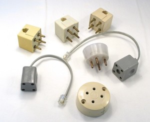 Vintage Telephone 4 Prong to Modular Phone Adapters Lot of 7 Untested