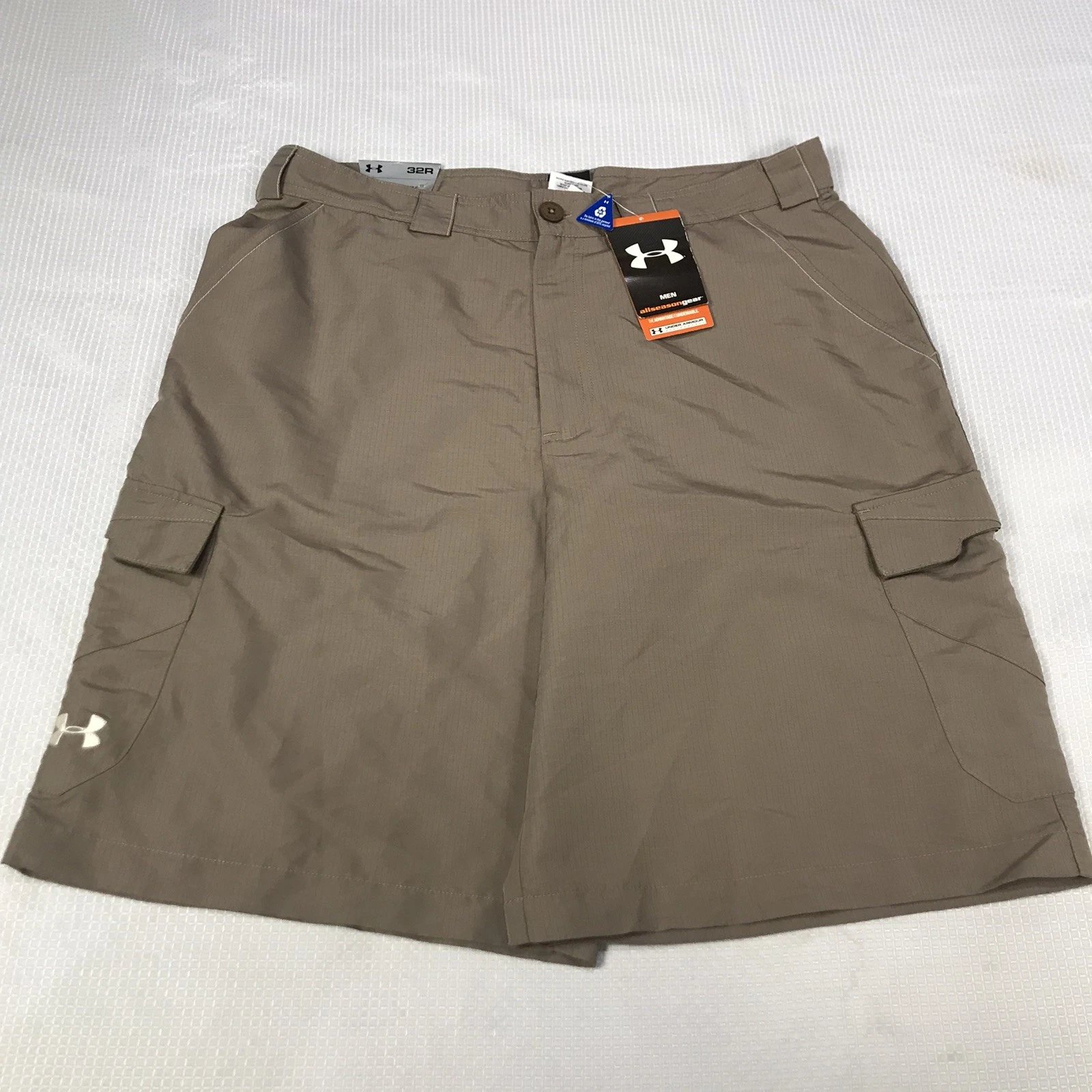 Under Armour Men's 32R All-Season-Gear Performance Cargo Shorts Hiking Fishing