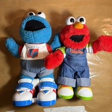 1999 Let's Pretend ELMO Moving/Talking Plush 1997 Tyco Cookie Monster READ