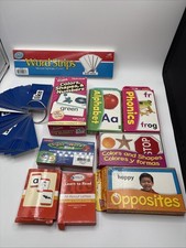 Various Math/Reading /sight Words Flash Cards  Word Strips Some Pre-owned