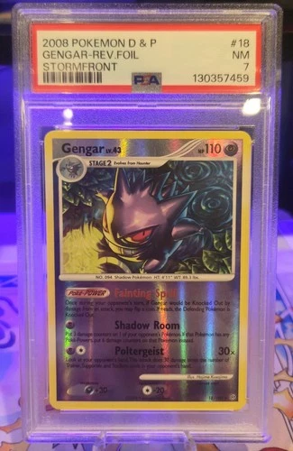 Gengar 18/100 Reverse Holo Stormfront Psa 7