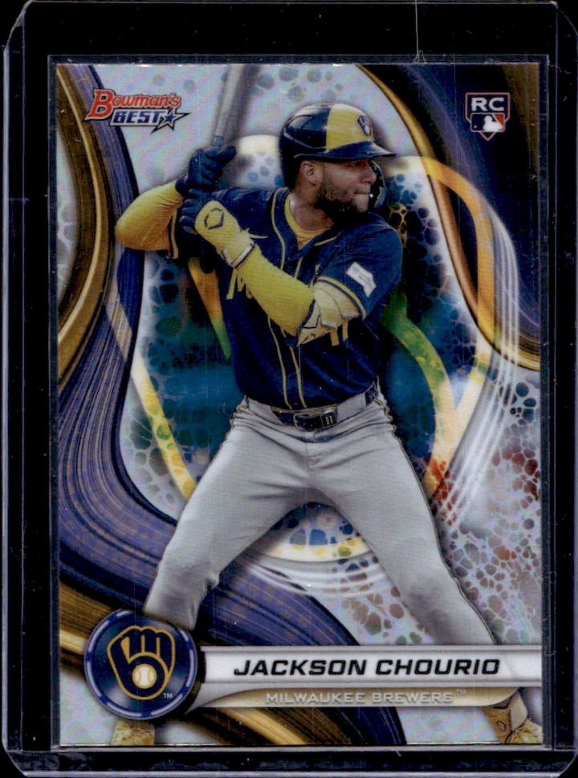 2024 Bowman's Best Jackson Chourio RC Refractor Rookie #38 Brewers