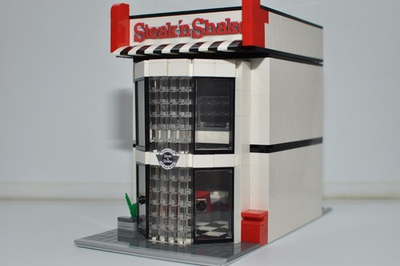 #ad #ad Fast Food Restaurant Creator Modular City Custom Model Built with Bricks $130.00