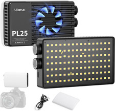 ULANZI PL25 Video Light, 25W LED Camera Light Mini Panel Bi-Color for DSLR Photo