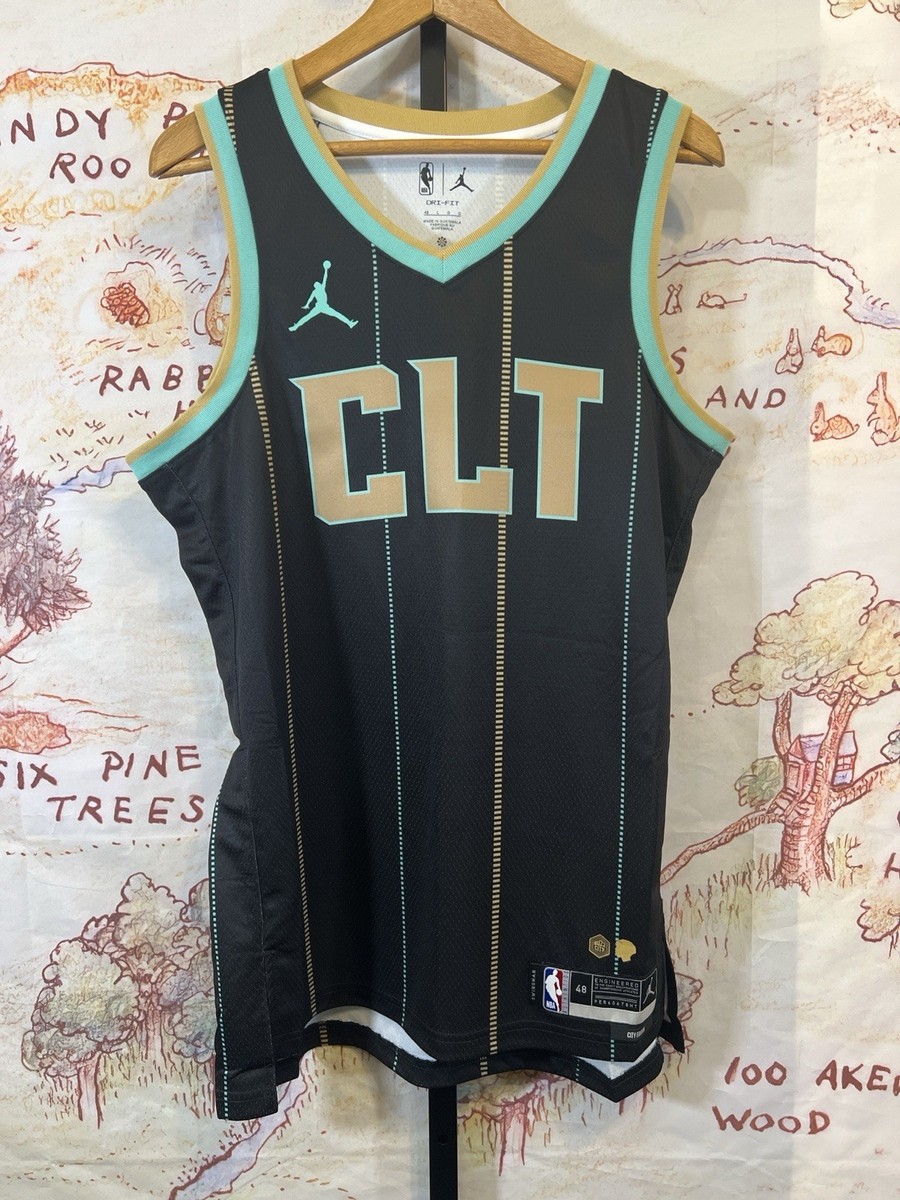 Charlotte Hornets City Edition CLT Jersey Jordan NBA Men L 48 Buzz