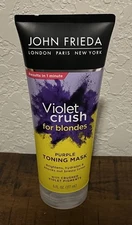 John Frieda Violet Crush for Blondes Purple Toning Mask 6 fl oz