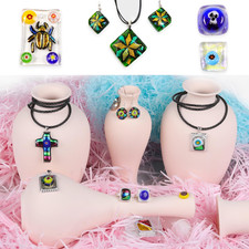 3 Bags /84G COE90 Dichroic Glass Scrap Assorted Fusible Glass Fusing Microwave