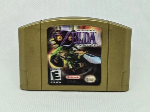 New ListingNintendo 64 The Legend of Zelda: Majora's Mask Gold HOLOGRAPHIC Rare Tested