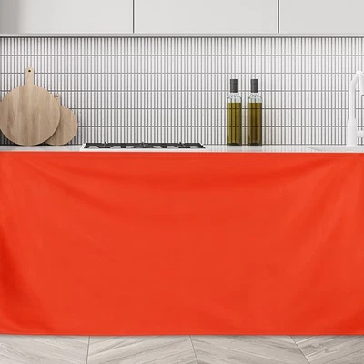 Schrankvorhänge Staubdichte Küchenvorhänge (90x70cm Rot) - Bild 1 von 4