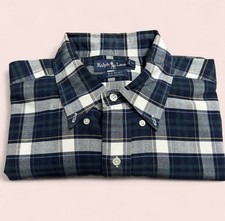 Vintage Ralph Lauren Big Shirt XL 90s Plaid Button-Down Size: Mens XL oversized